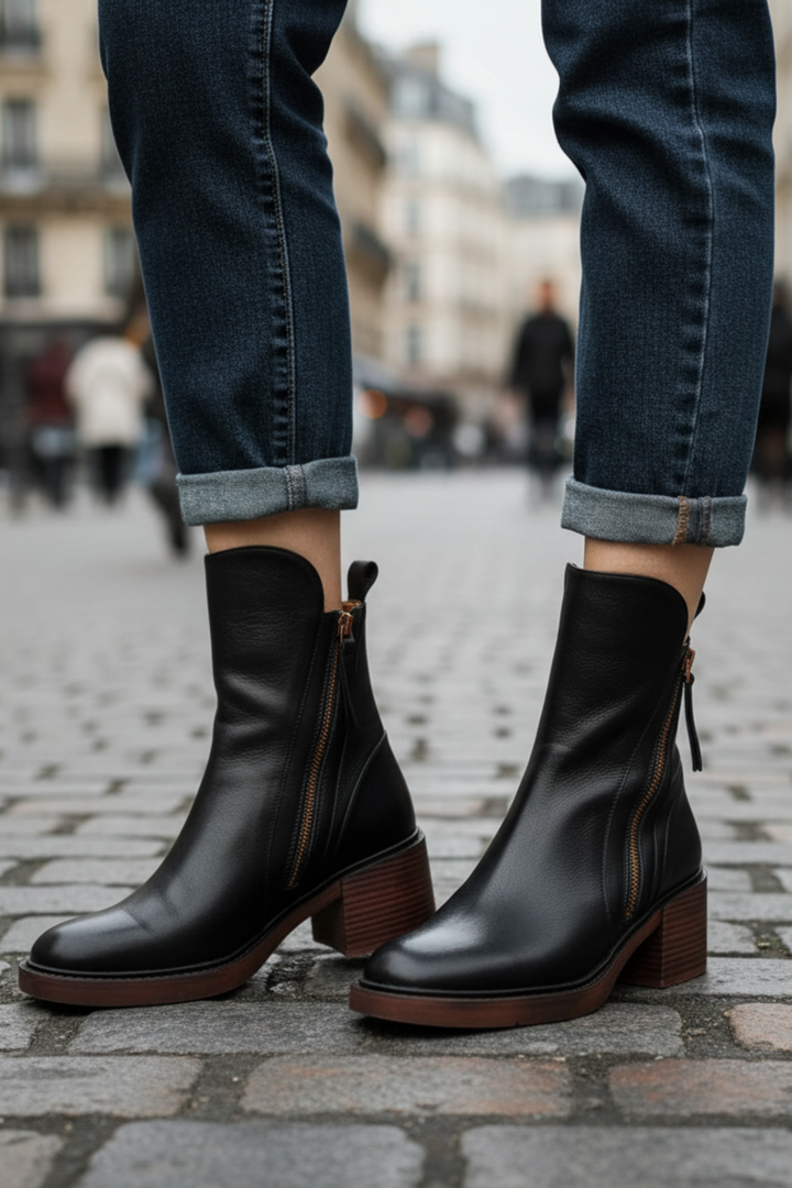 Agnès Paris | Bottines Zippées Talon Confort Isabelle