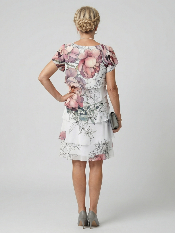 Agnès Paris | Robe florale propre à longueur genou Kualani