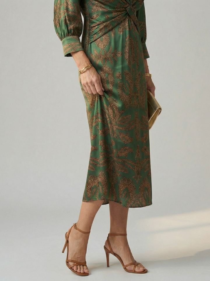 Agnès Paris | Robe Midi Wrap Naturelle Lune