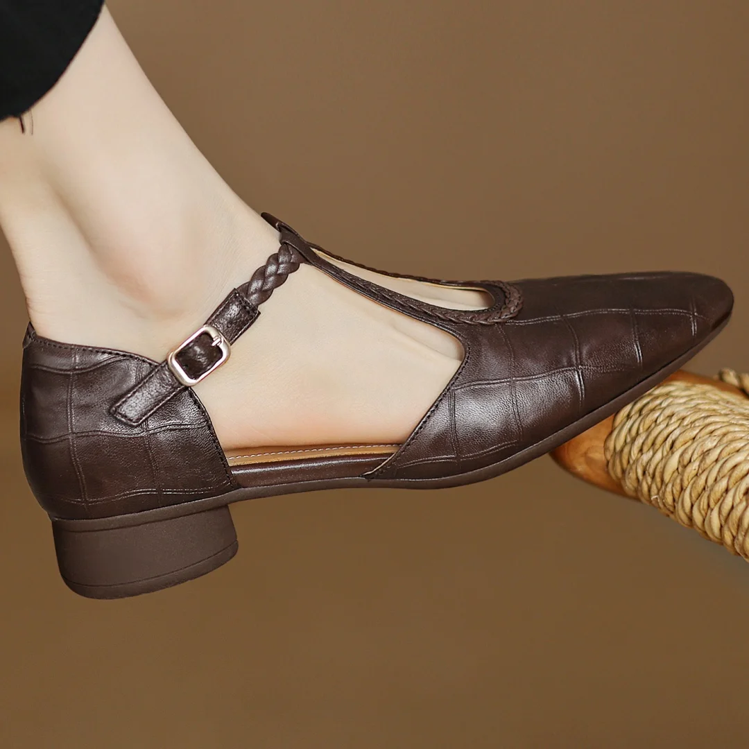 Agnès Paris | Babies Plates en Cuir Charlotte