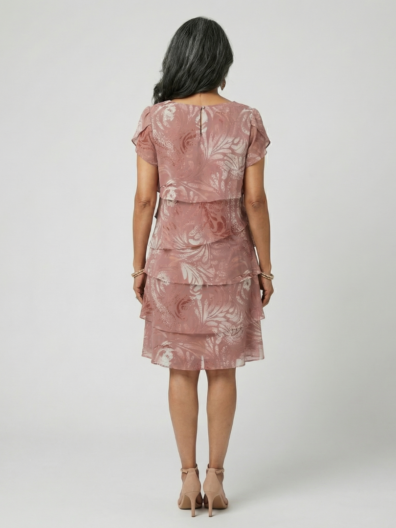 Agnès Paris | Robe longueur genou à motif doux Aria