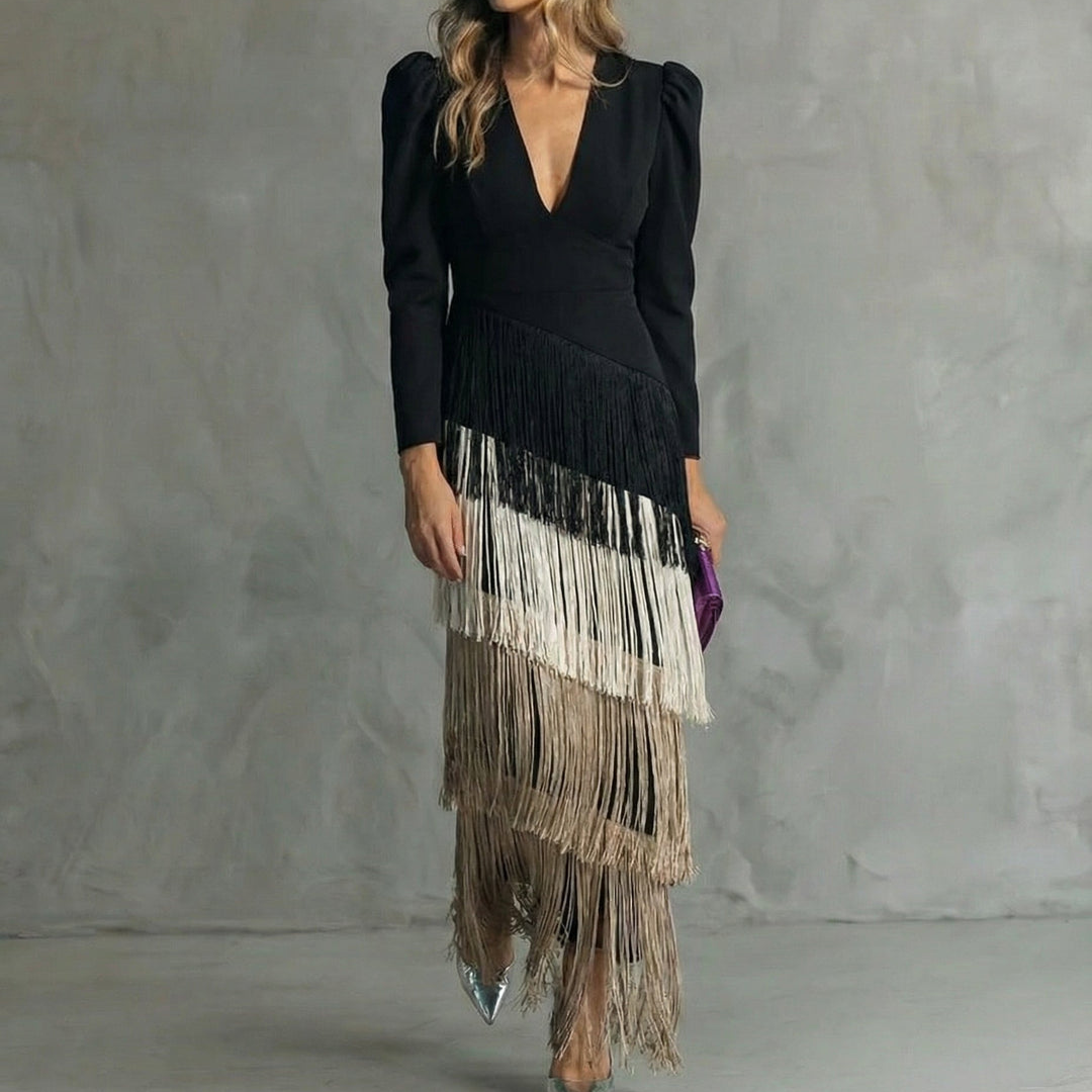 Agnès Paris | Robe Élégante Franges Élise
