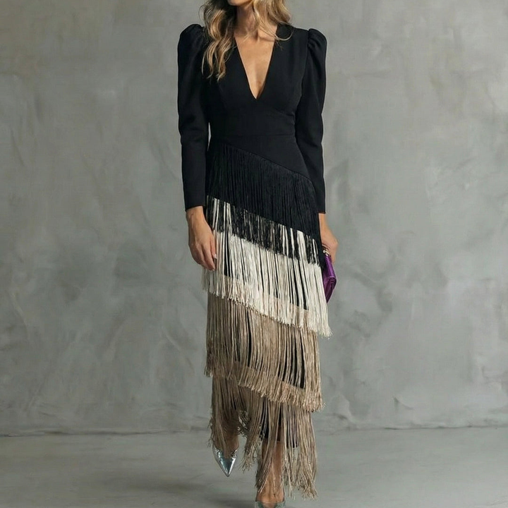 Agnès Paris | Robe Élégante Franges Élise