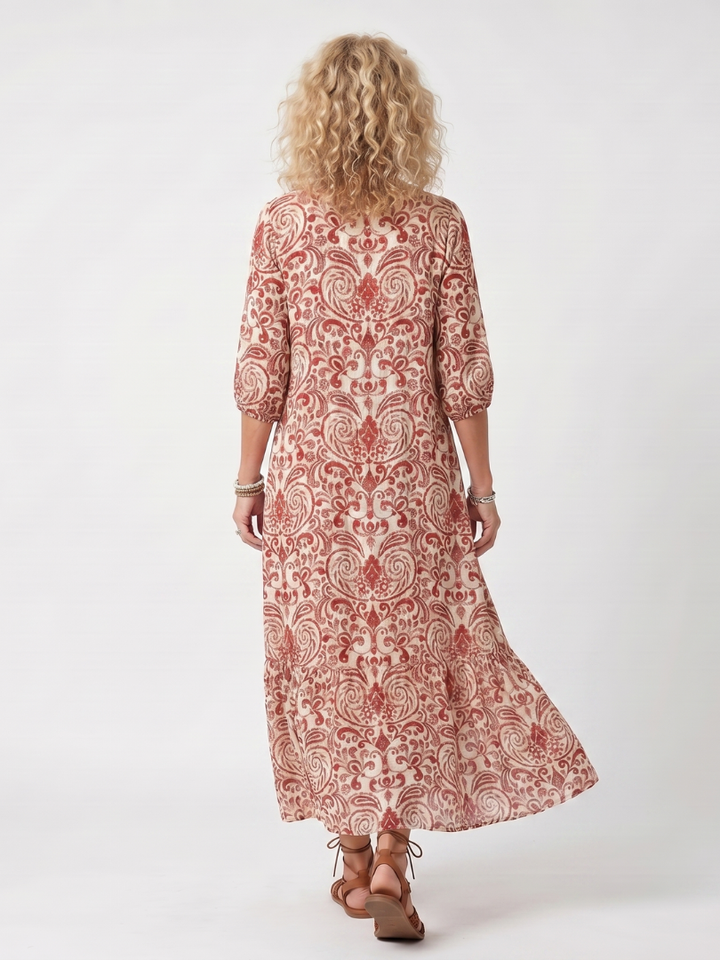 Agnès Paris | Robe Midi Bohème à Pompons Lucie