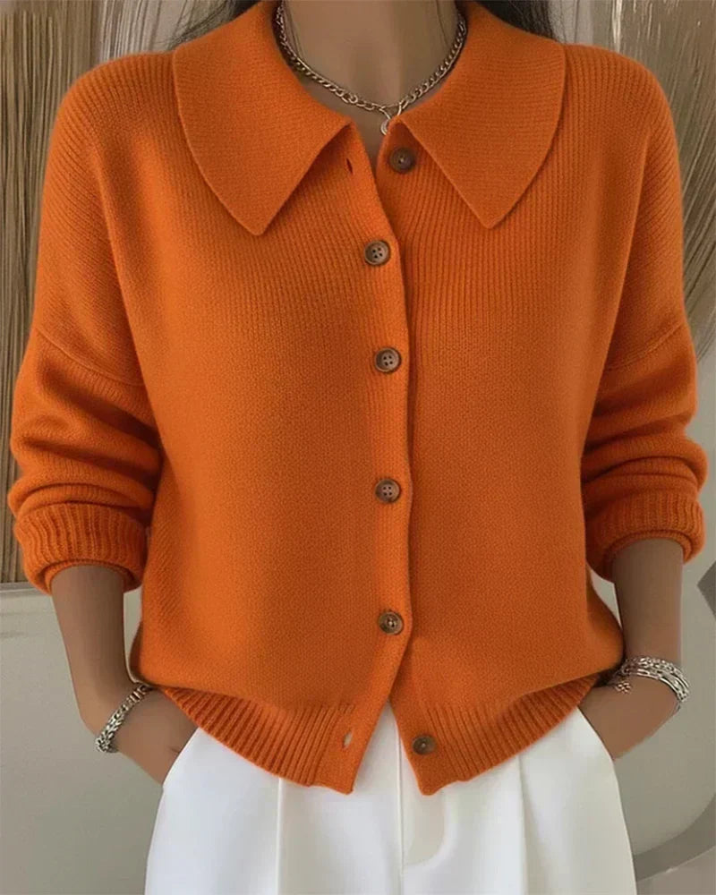 Agnès Paris | Cardigan Boutonné Col Souple Mathilde