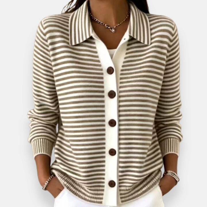 Agnès Paris | Cardigan Rayé à Boutons Camille