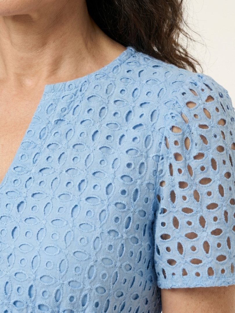 Agnès Paris | Robe midi à manches courtes Brielle