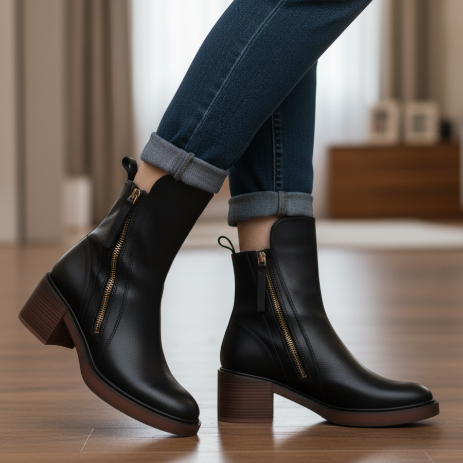Agnès Paris | Bottines Zippées Talon Confort Isabelle