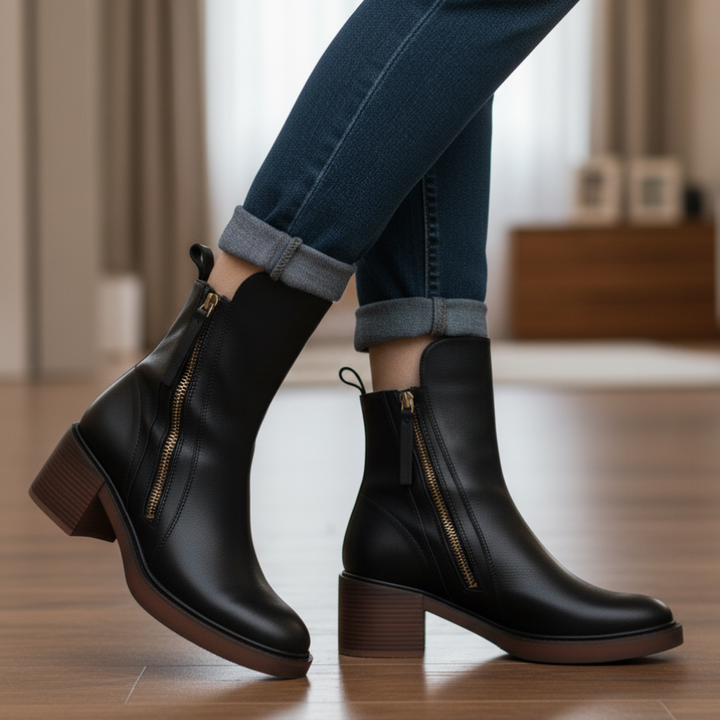 Agnès Paris | Bottines Zippées Talon Confort Isabelle