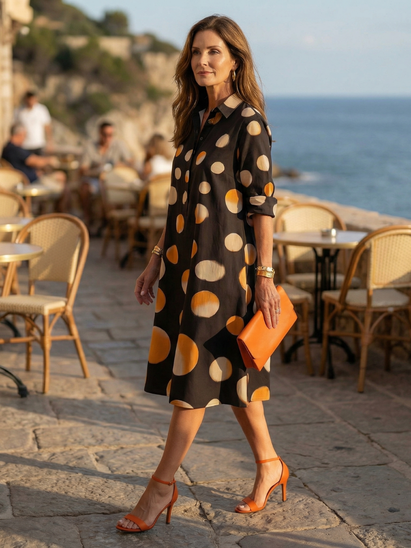 Agnès Paris | Robe à Pois au Crépuscule Vespera