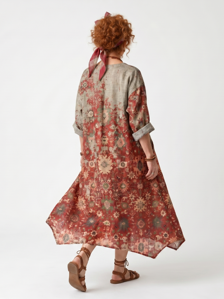 Agnès Paris | Robe Midi Imprimée à Poches Sylvie