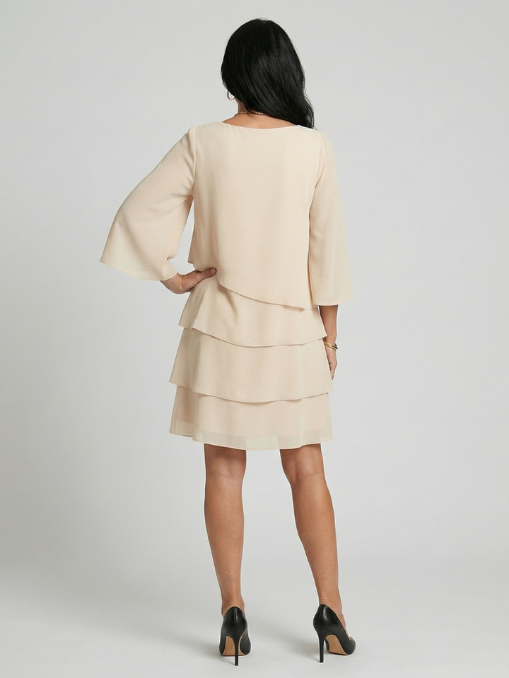 Agnès Paris | Robe à manches évasées et longueur genou Della