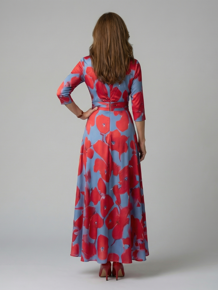 Agnès Paris | Robe Midi Croisée à Col Celine