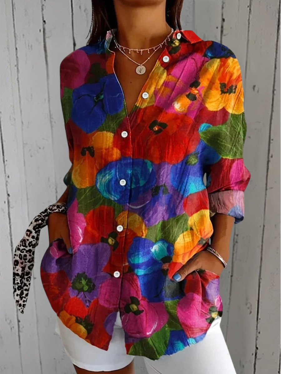 Agnès Paris | Blouse Estivale Colorée Claire