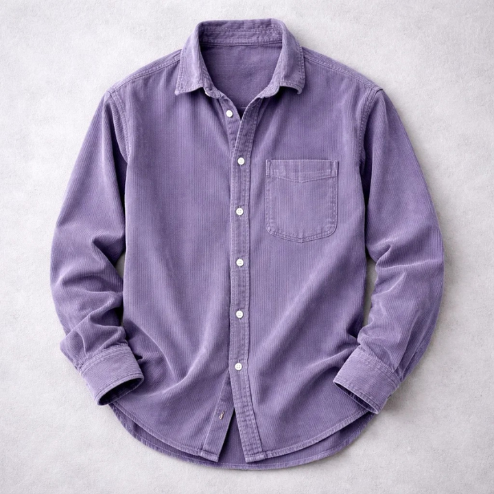 Agnès Paris | CHEMISE CLASSIQUE EN VELOURS CÔTELÉ POUR HOMME