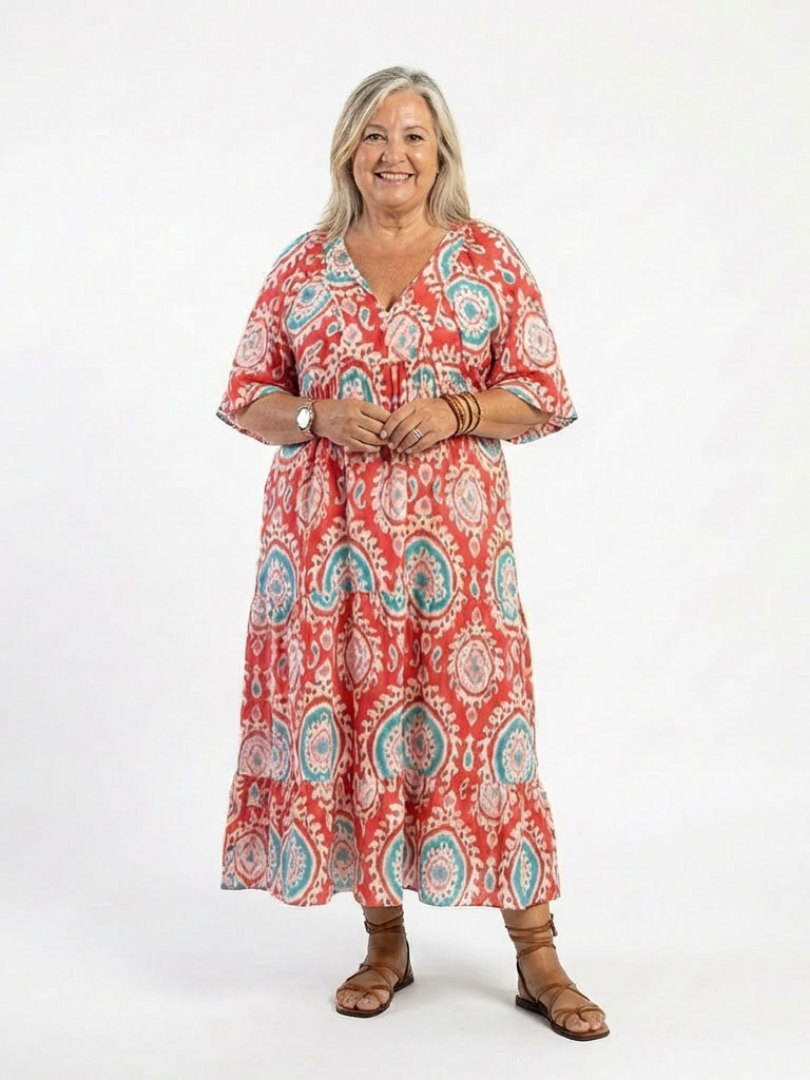 Agnès Paris | Robe midi à imprimé paisley Zaria