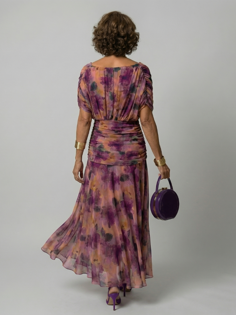 Agnès Paris | Robe Midi Décontractée à Épaules Dénudées Calen