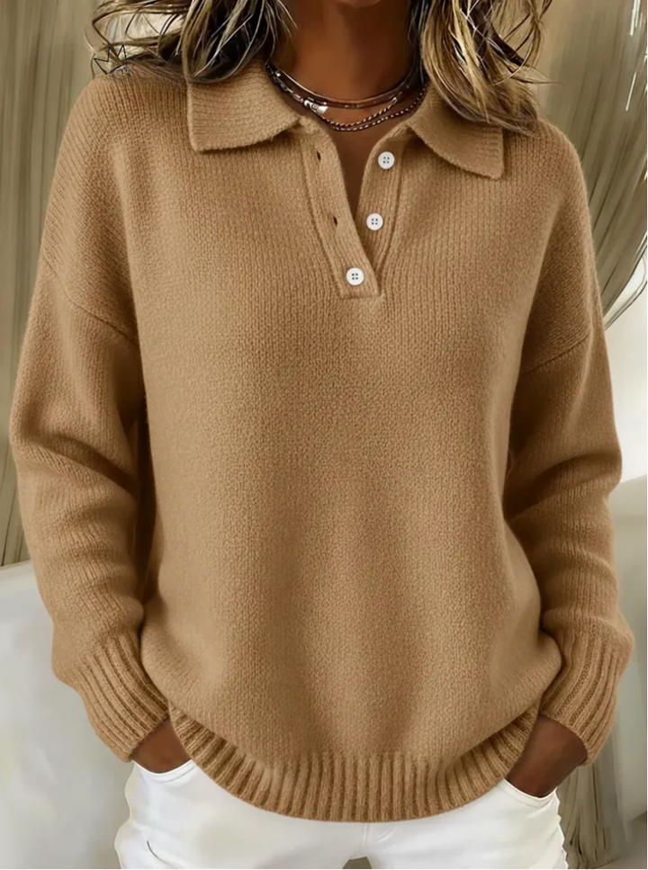 Agnès Paris | Pull Col Polo Maille Douce Amélie