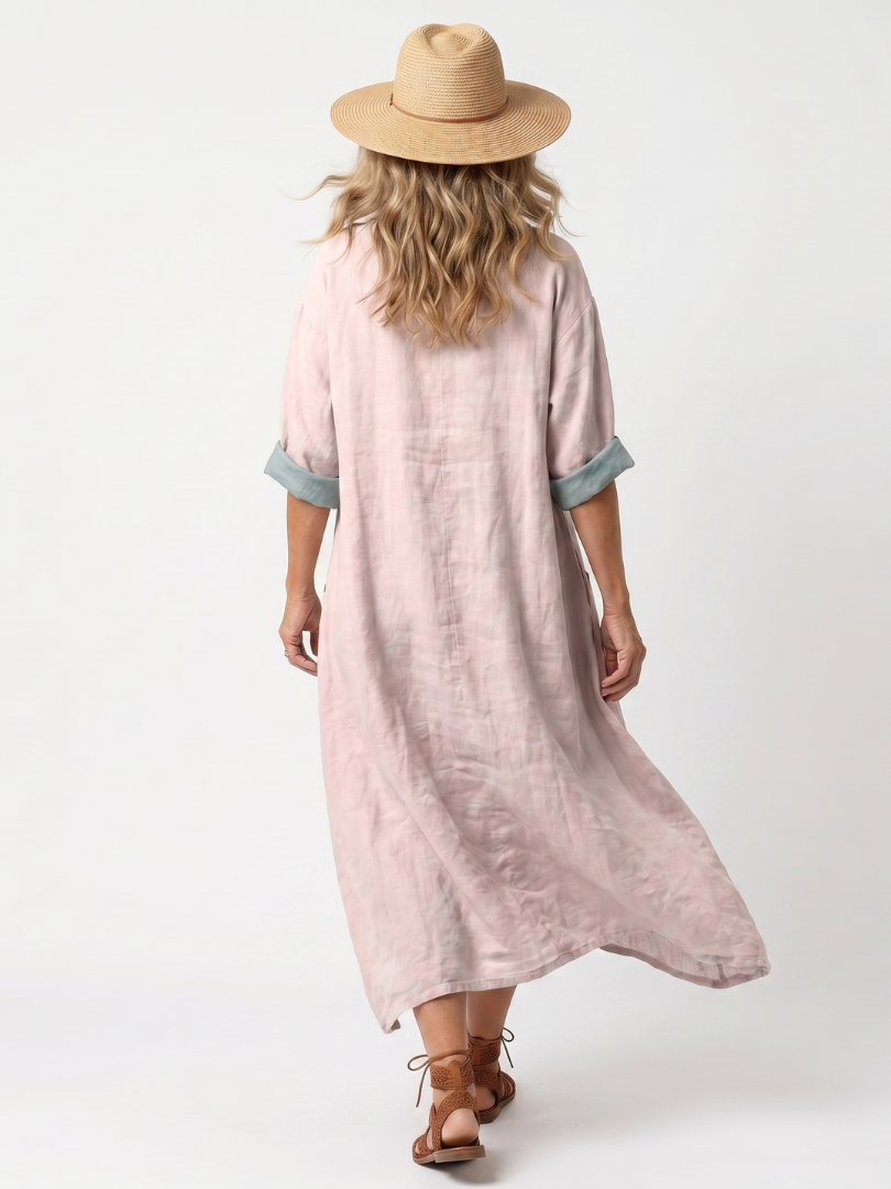 Agnès Paris | Robe Midi Brodée à Poches Mathilde