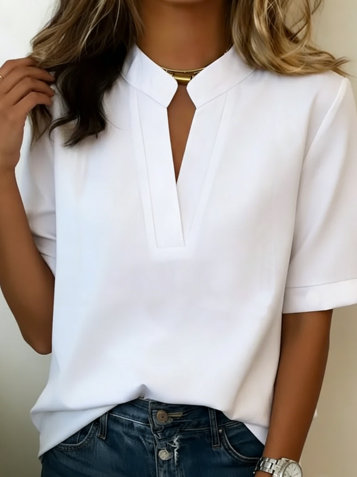 Agnès Paris | Blouse Chic à Col en V Margaux