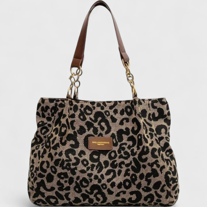 Agnès Paris | SAC SHOPPING EN TOILE MOTIF LÉOPARD
