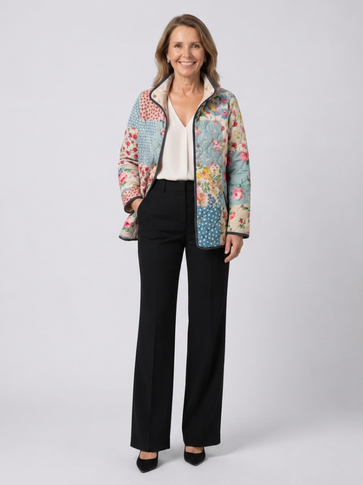 Agnès Paris | Veste Matelassée Patchwork Fleuri Chloé
