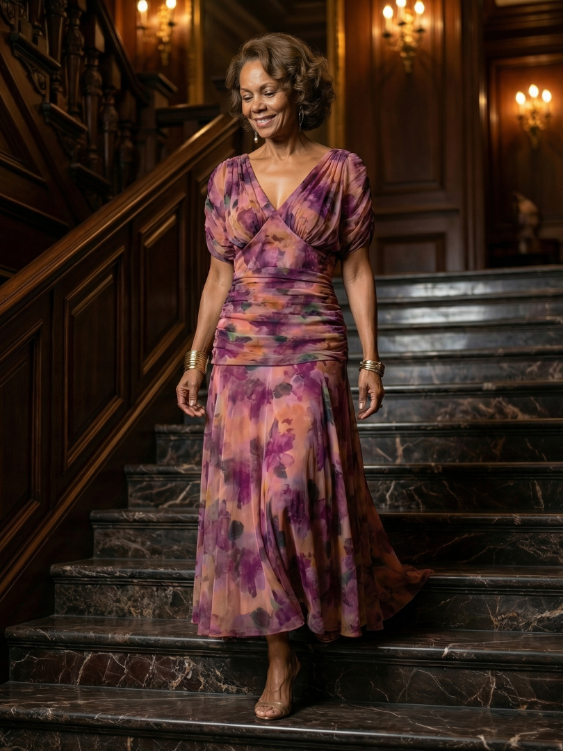 Agnès Paris | Robe Midi Décontractée à Épaules Dénudées Calen