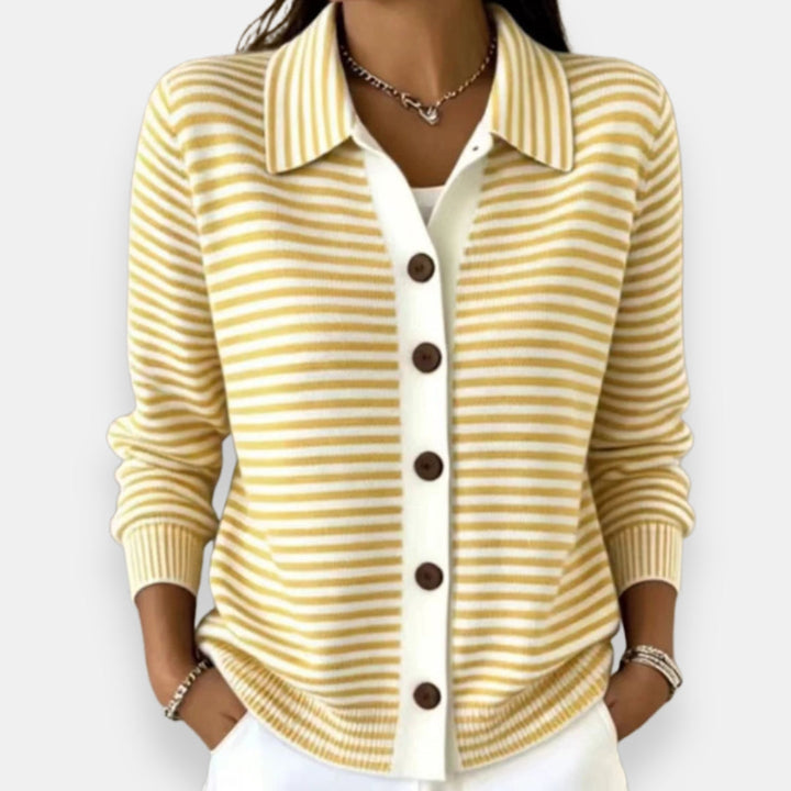 Agnès Paris | Cardigan Rayé à Boutons Camille