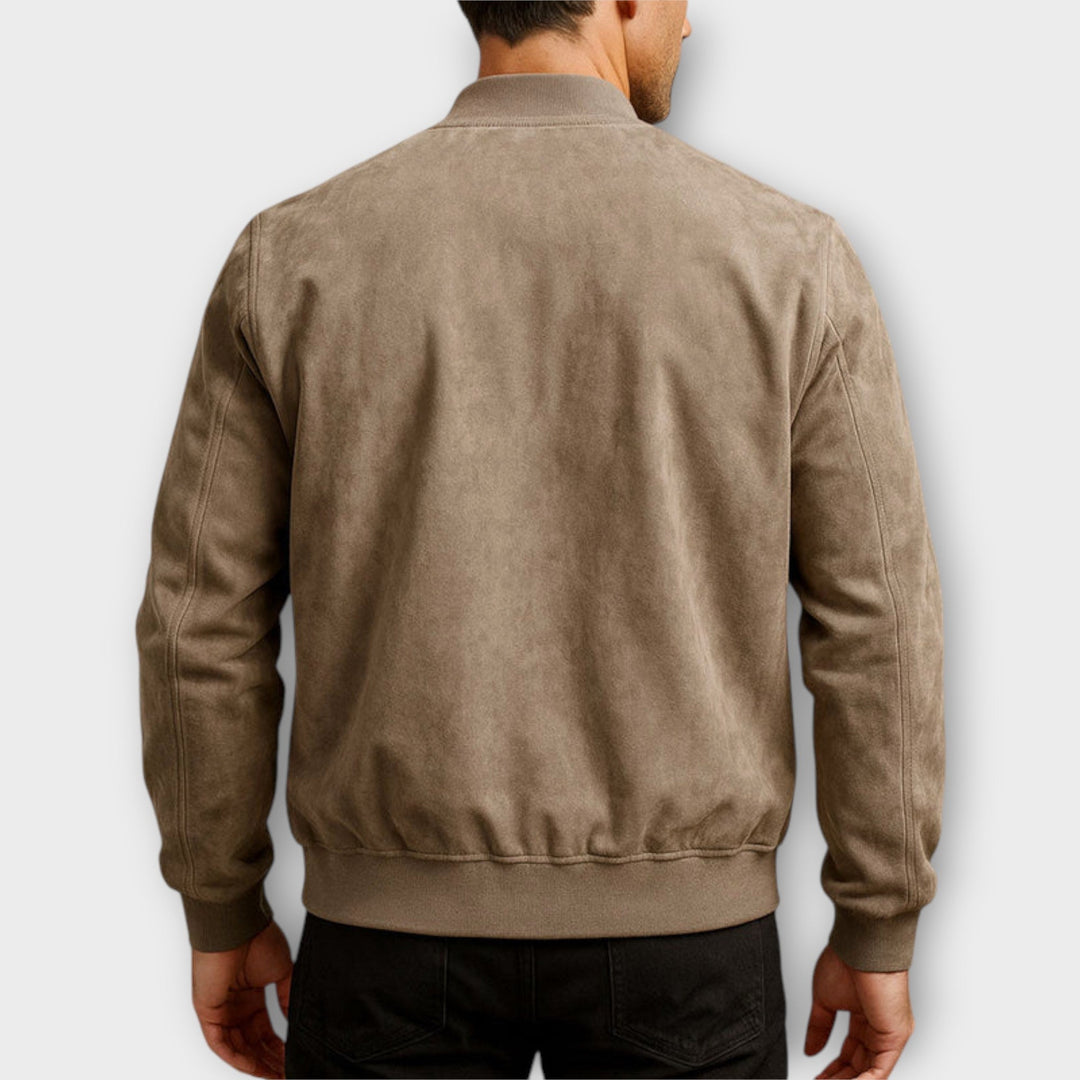 Agnès Paris | VESTE BOMBER EN CUIR SUEDE HOMME