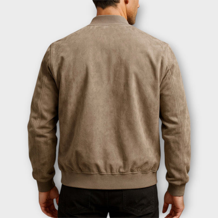 Agnès Paris | VESTE BOMBER EN CUIR SUEDE HOMME