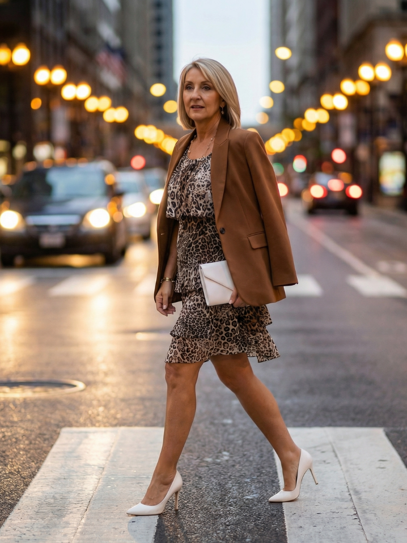 Agnès Paris | Robe mi-longue à imprimé animal Briar