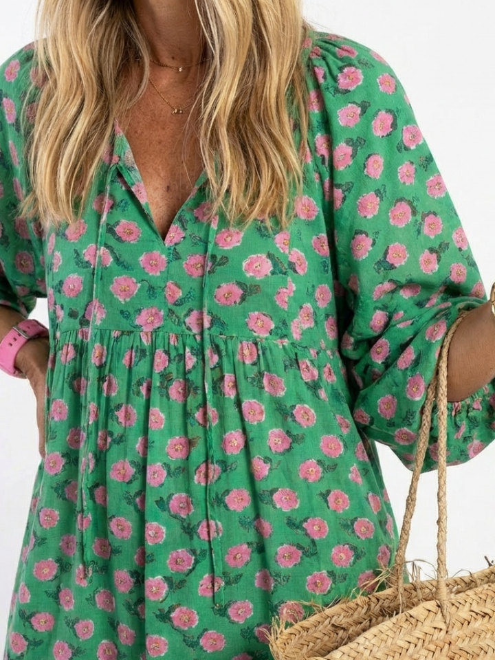 Agnès Paris | Robe Midi à Imprimé Floral Fiora