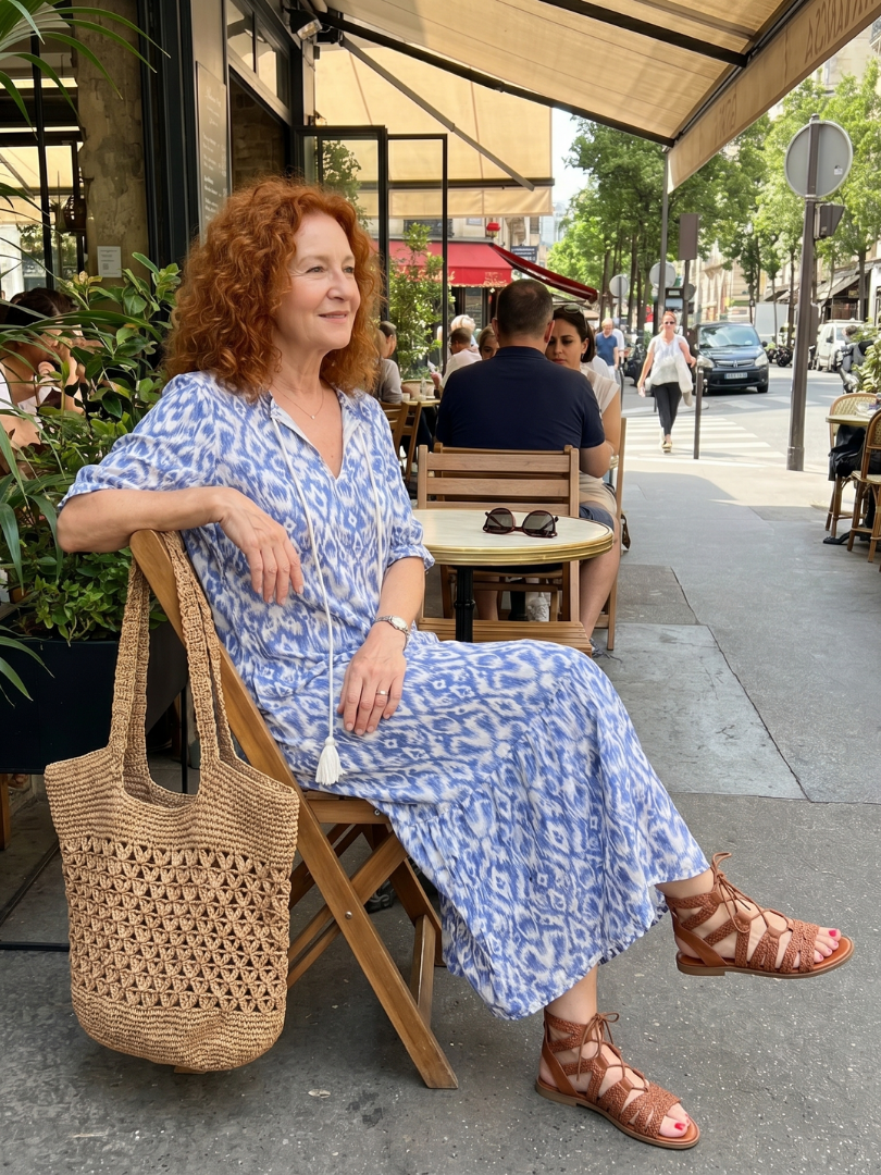 Agnès Paris | Robe Midi Fluide Imprimée Nicole