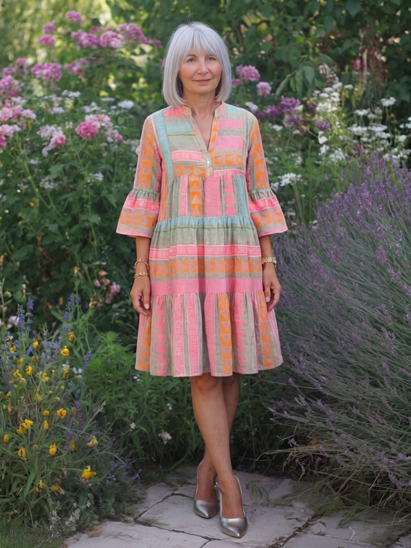 Agnès Paris | Robe à Imprimé Géométrique Maelle
