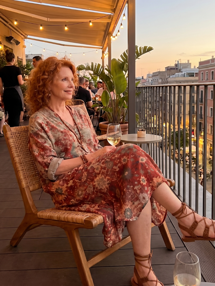 Agnès Paris | Robe Midi Imprimée à Poches Sylvie