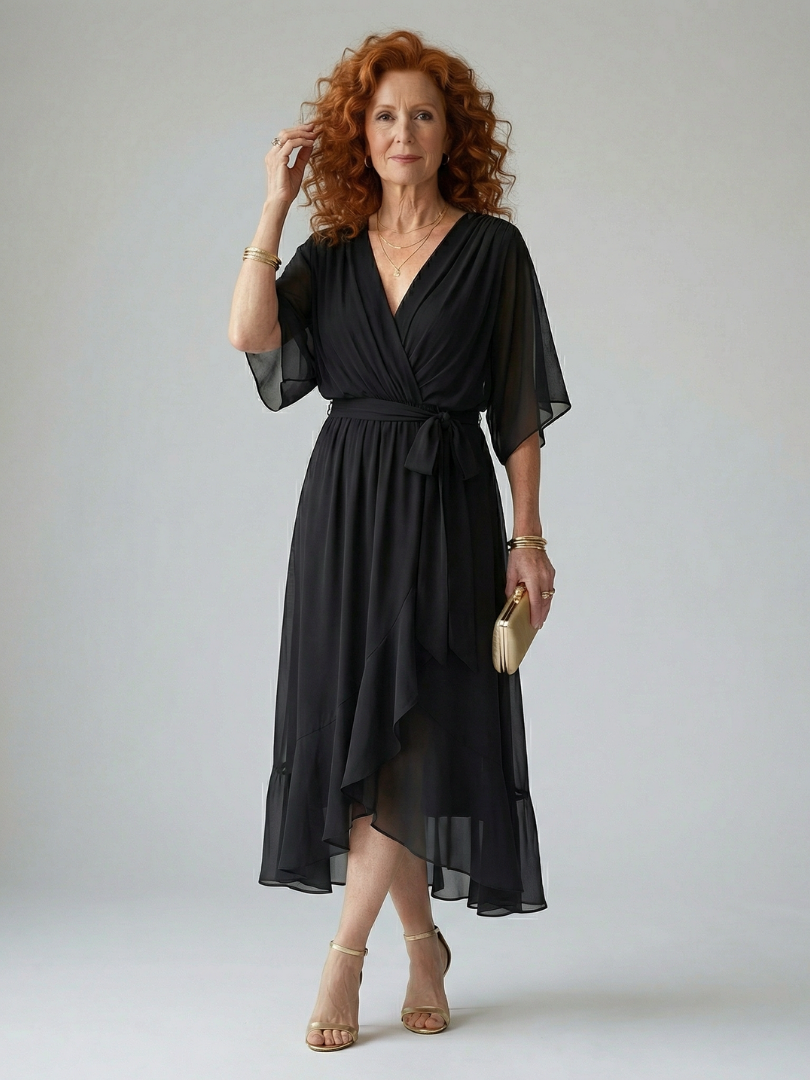 Agnès Paris | Robe Midi Drapée Elric