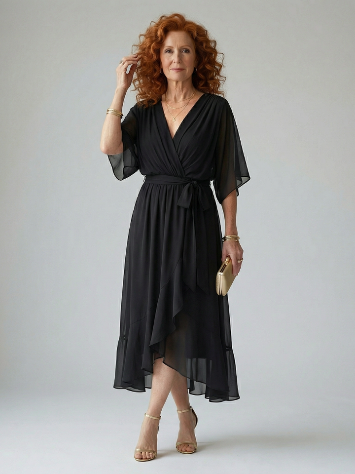 Agnès Paris | Robe Midi Drapée Elric
