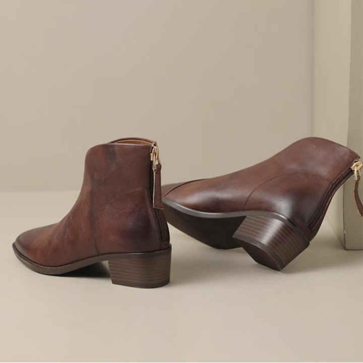 Agnès Paris | Bottines Élégantes en Cuir