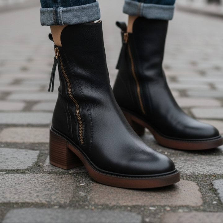 Agnès Paris | Bottines Zippées Talon Confort Isabelle