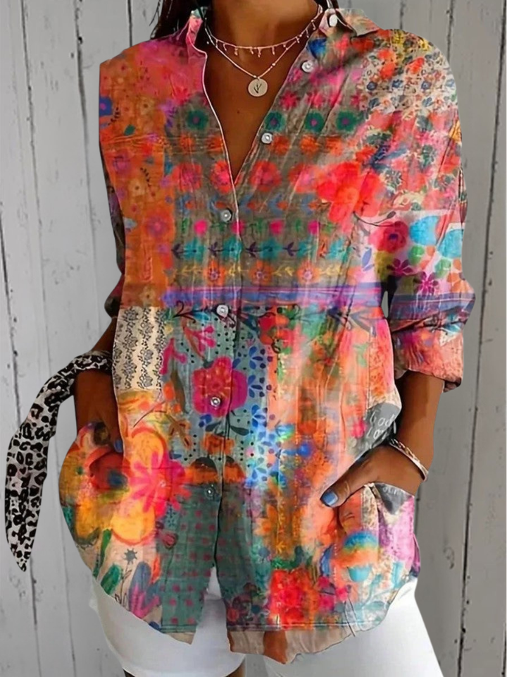 Agnès Paris | Blouse Estivale Colorée Claire