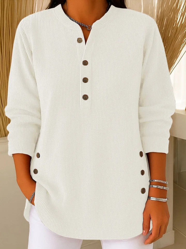 Agnès Paris | Tunique Henley Côtelée Sylvie