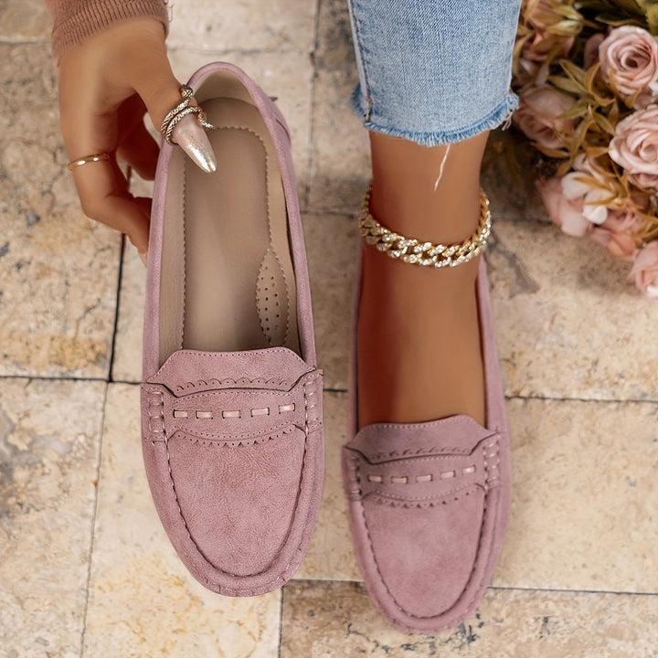 Agnès Paris | Mocassins Effet Daim Festonnés Marie