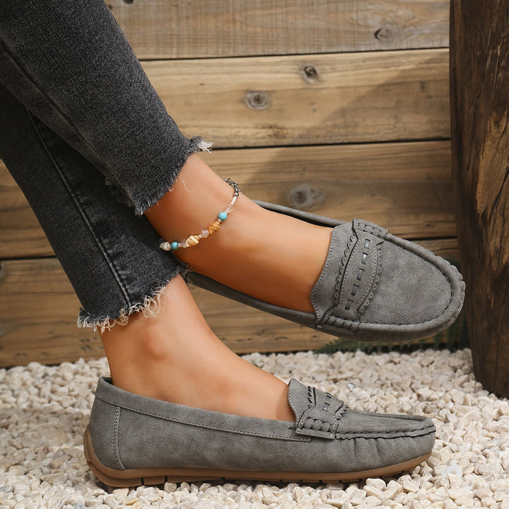 Agnès Paris | Mocassins Effet Daim Festonnés Marie