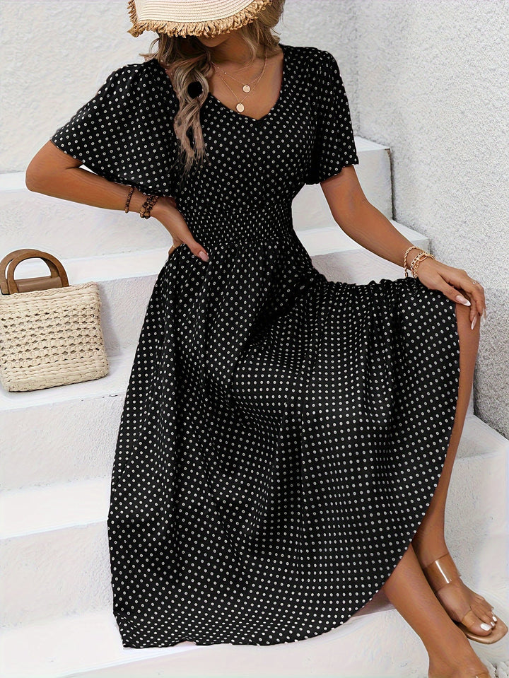 Agnès Paris | Robe Élégante Pois Élisa