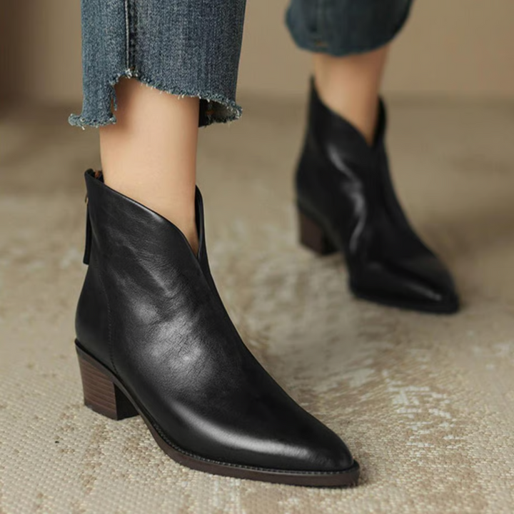 Agnès Paris | Bottines Élégantes en Cuir