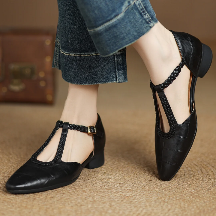 Agnès Paris | Babies Cuir Bride Tressée Odile