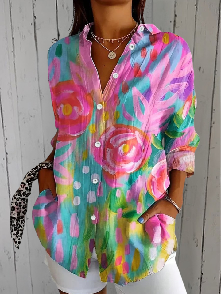 Agnès Paris | Blouse Estivale Colorée Claire