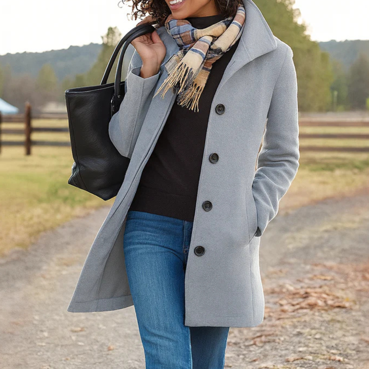 Agnès Paris | Manteau Classique Boutonné Pauline