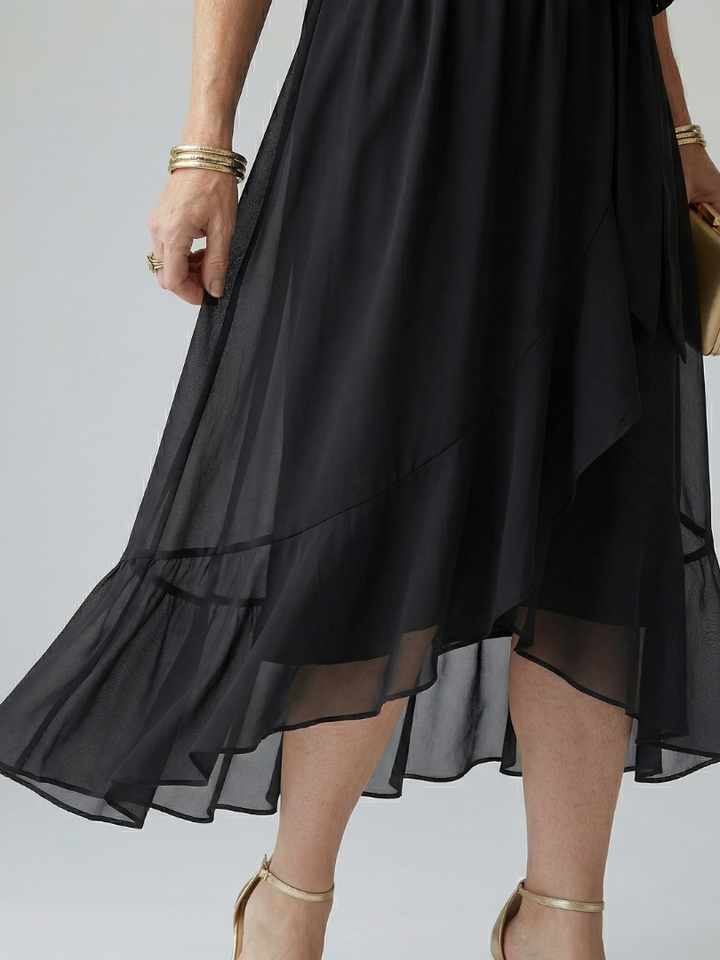 Agnès Paris | Robe Midi Drapée Elric
