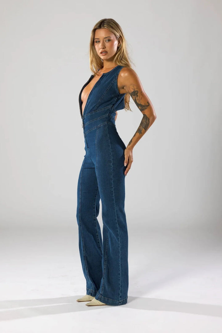 Agnès Paris | COMBINAISON EN DENIM ÉLÉGANTE